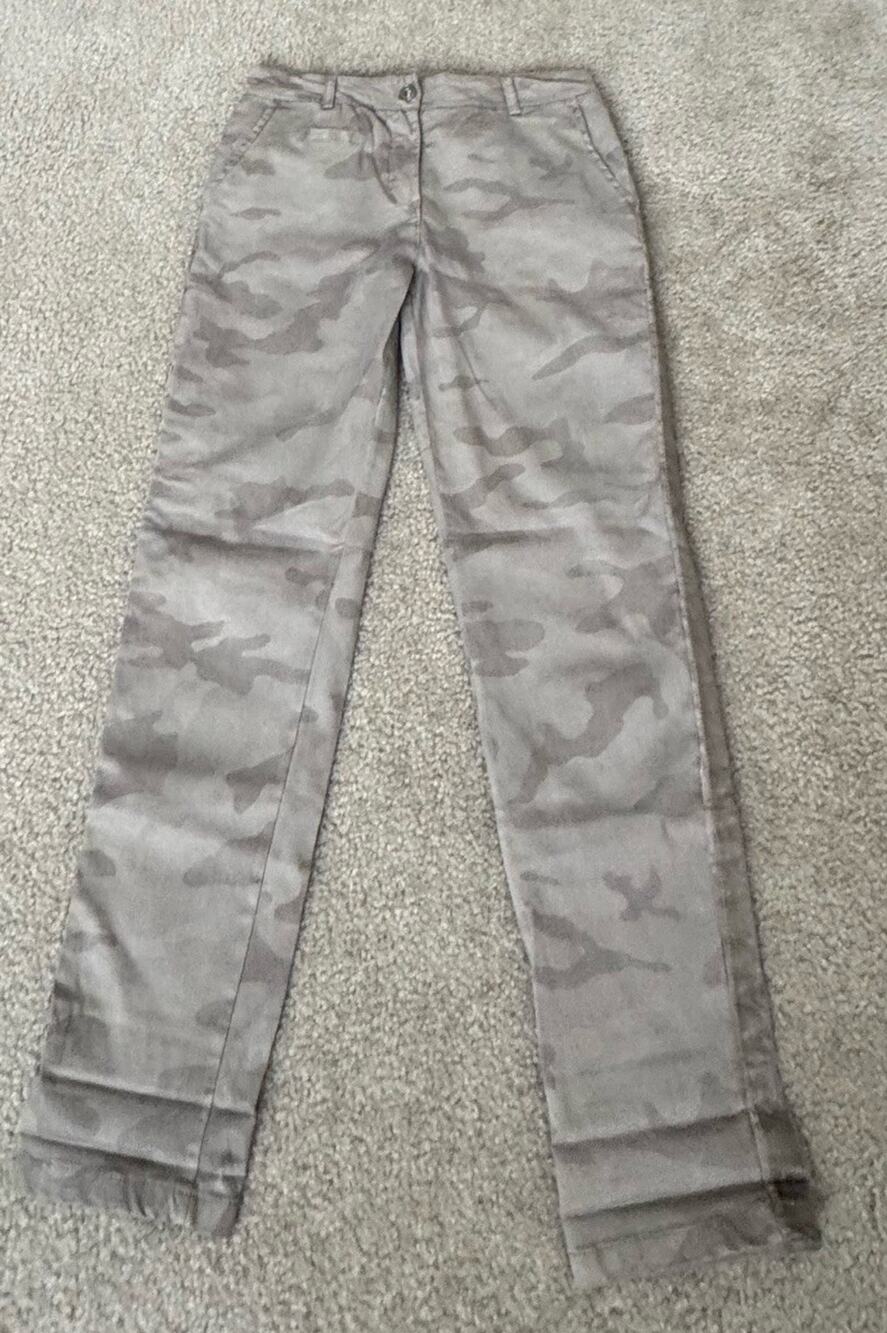 Venti6 Women’s Camo Skinny Pants Gray Camouflage Stretch Ankle Pants Size 6